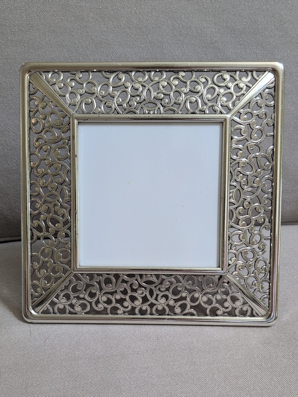 Classic Brighton Serendipity Silver Filigree Photo Frame 5 x 5 Photo Opening